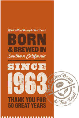 5o Years Of Passion - Coffee Bean And Tea Leaf (426x490), Png Download