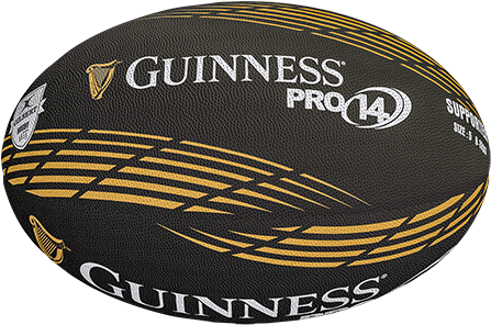 Gilbert Rugby Replica Balls Pro 14 Guinness Rep Size - Guinness Pro14 (450x450), Png Download