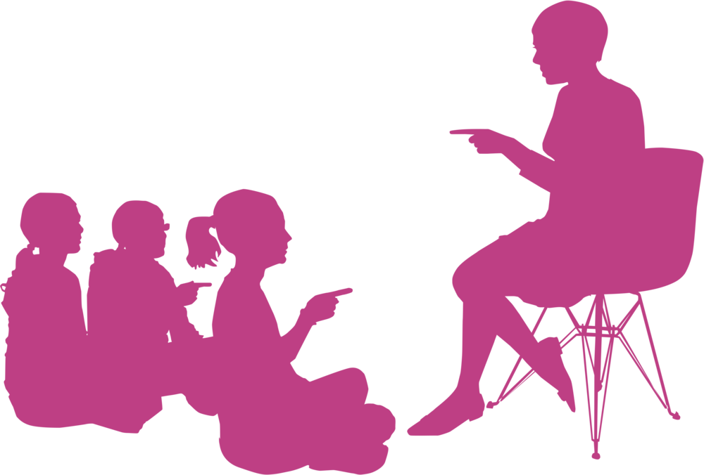 Lpe Silhouette Students - School (1000x676), Png Download