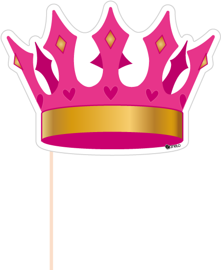 Party Photobooth Props Figure Pink Crown - Crown Photo Booth (600x600), Png Download