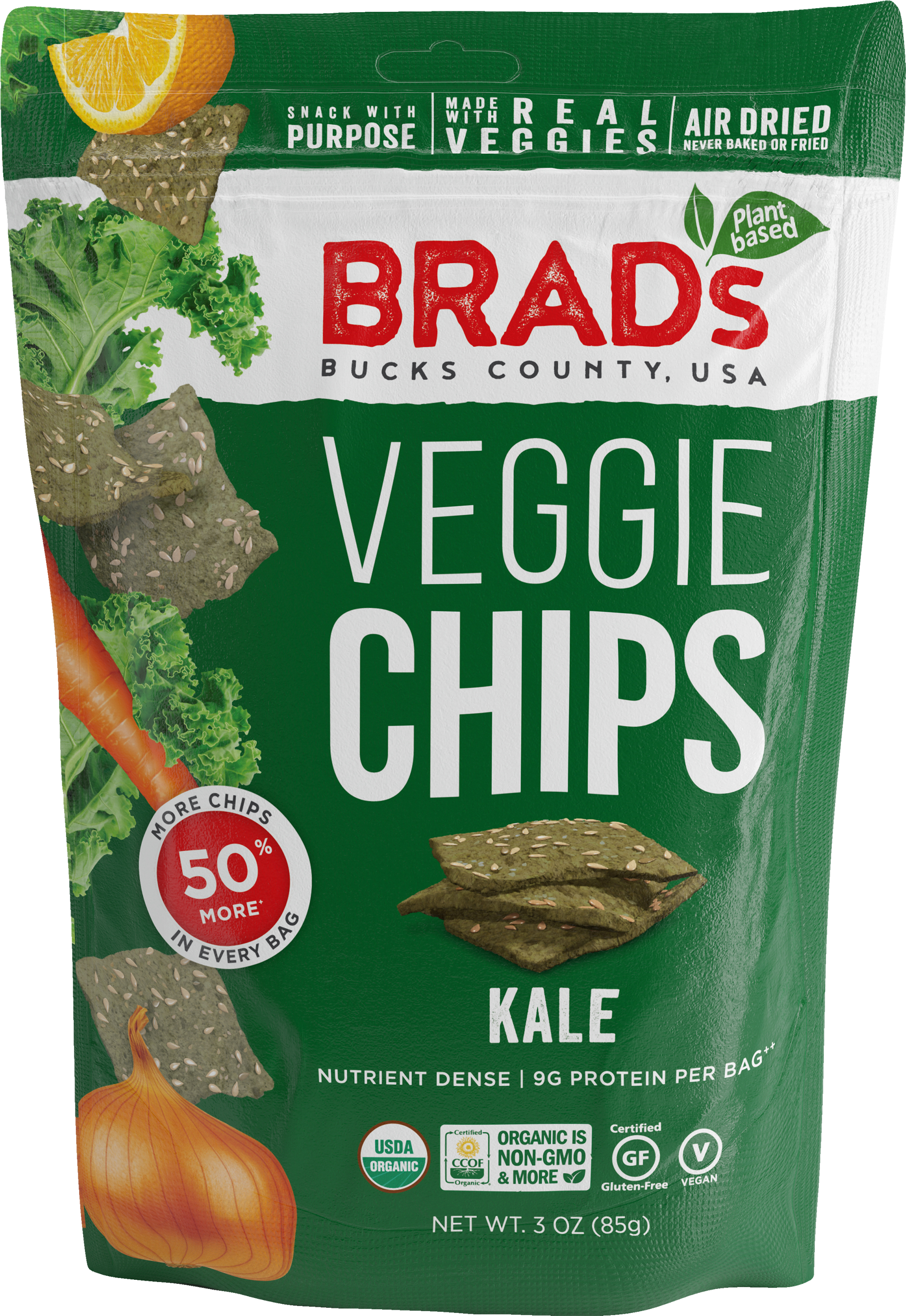 Kale 12 Pack - Vegetable Chip (2100x3000), Png Download