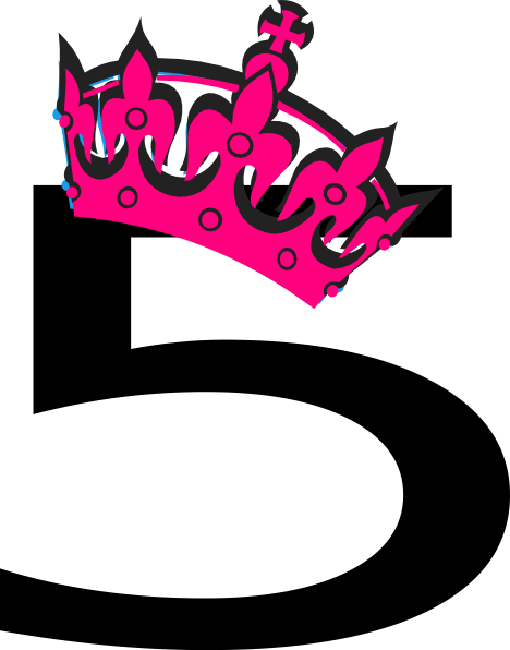 This Free Clipart Png Design Of Pink Tilted Tiara And (468x596), Png Download