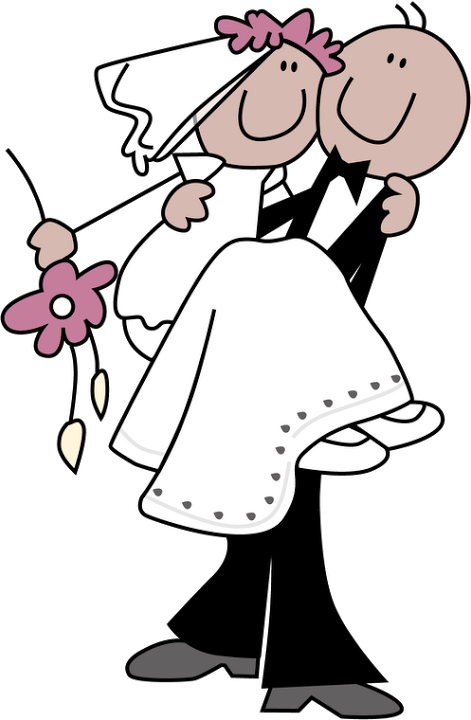 Casamento - Clipart Novios (471x720), Png Download