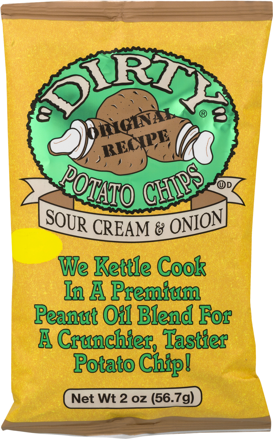 Dirty Kettle Potato Chips, Sour Cream & Onion - Dirty Chips (1800x1800), Png Download