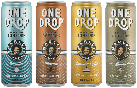 New Age Beverages Marley Brand Drinks - Marley One Drop Coffee Drink, Premium, Banana Split (700x420), Png Download