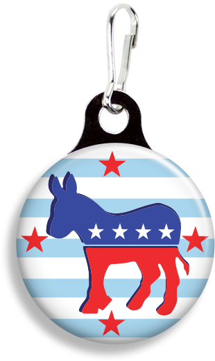 Fetch Life Pet Outfitters Dog & Cat Collar Clips - Promotional Zoogee 1-1/8 Round Metal Zipper Pull Tag (353x530), Png Download