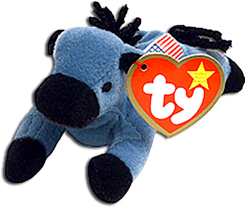 Mcdonalds' Ty Teenie Beanie The American Trio's Lefty - Beanie Babies Donkey (800x683), Png Download