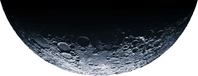 The Moon - Moon Png (639x247), Png Download