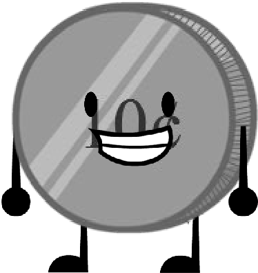 Dime By Animationmattadams - Bfdi Dime (387x398), Png Download