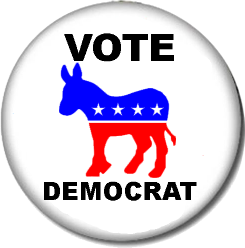 Democrat Donkey (500x496), Png Download