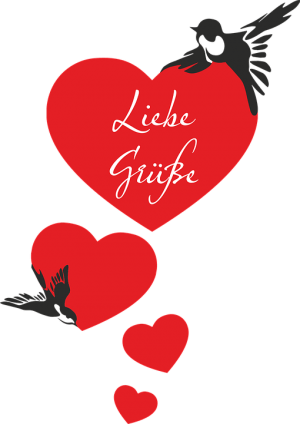 By The Way, When You Personalize Your Cards, They Add - Heart With Bird Png (300x424), Png Download