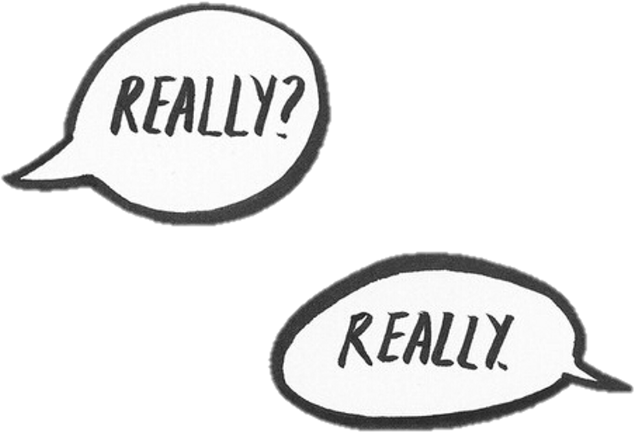 Png Really Sticker Tumblr Conversation - Really Png (1024x1024), Png Download