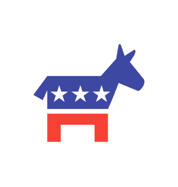 Democrat - Democratic Flag (570x600), Png Download