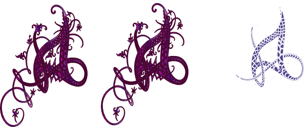 Purple Swirl Design Clip Art - Clip Art (600x252), Png Download