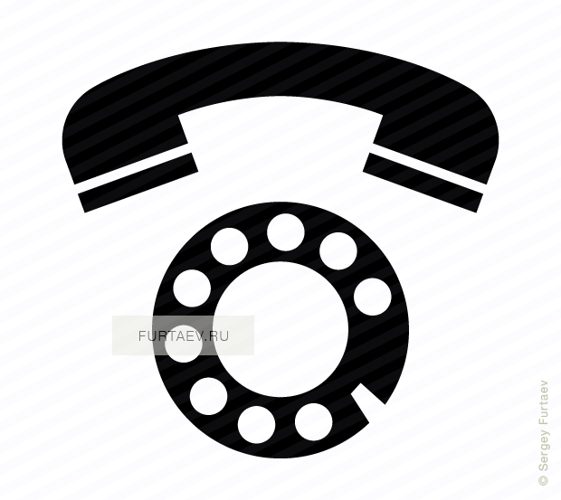 Vector Icon Of Rotary Dial And Handset - Free Rotary Phone Vector (620x553), Png Download