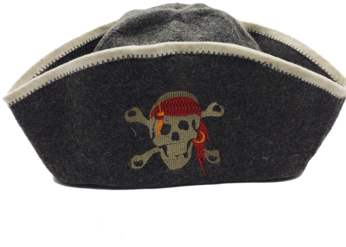 Custom Design Russia Banya Wool Sauna Hat - Skull (350x350), Png Download