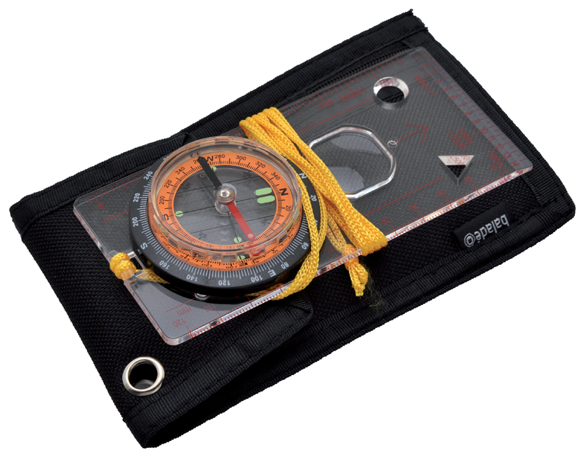 Map Compass With Pouch - Boussole D'orientation Avec Étui (900x660), Png Download