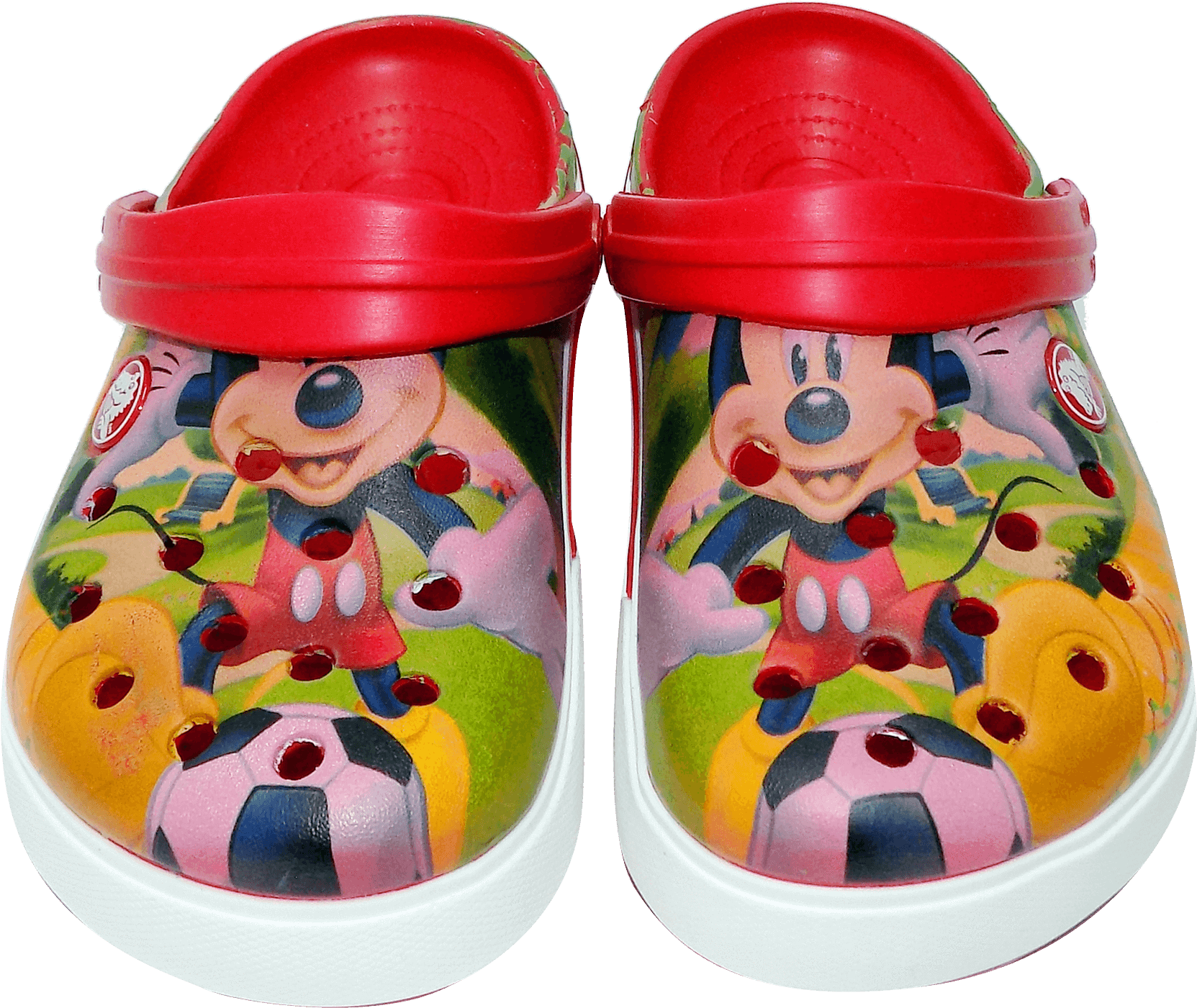 Crocs Mickey - Crocs Crocband Mickey Mouse Clog (1748x1593), Png Download
