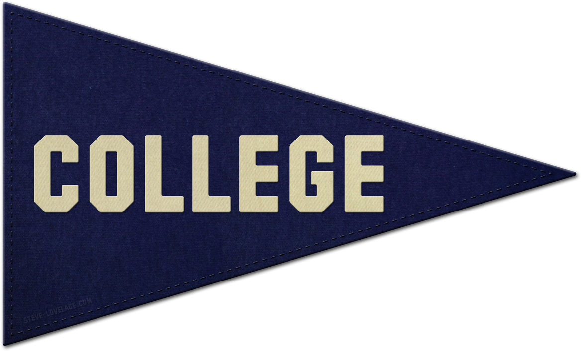 College-pennant - College Pennant (1000x625), Png Download