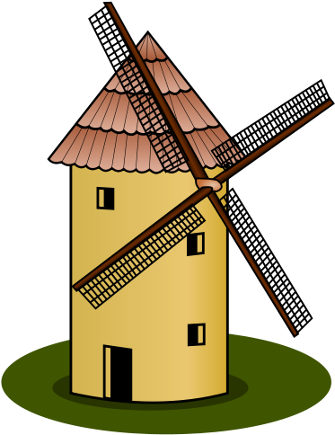 Windmill Clipart Png (424x600), Png Download