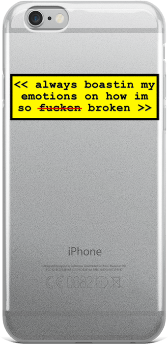 "broken" Iphone Protector - Iphone (1000x1000), Png Download