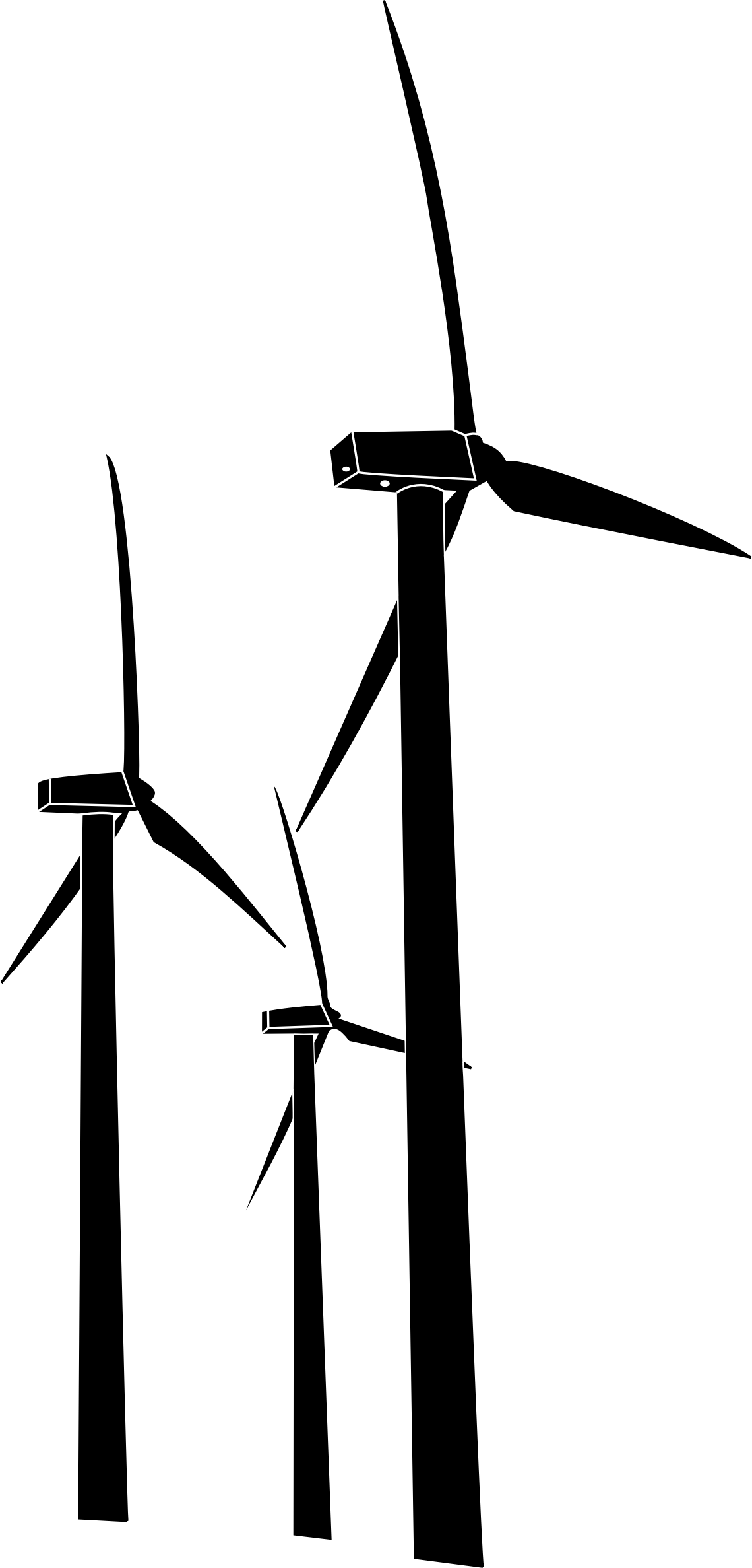 Turbine Clipart Windmill - Wind Turbine Silhouette Png (1140x2375), Png Download