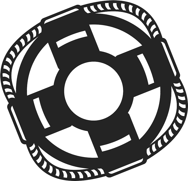 Detailed Life Preserver Stamp - Ship Vector (800x800), Png Download