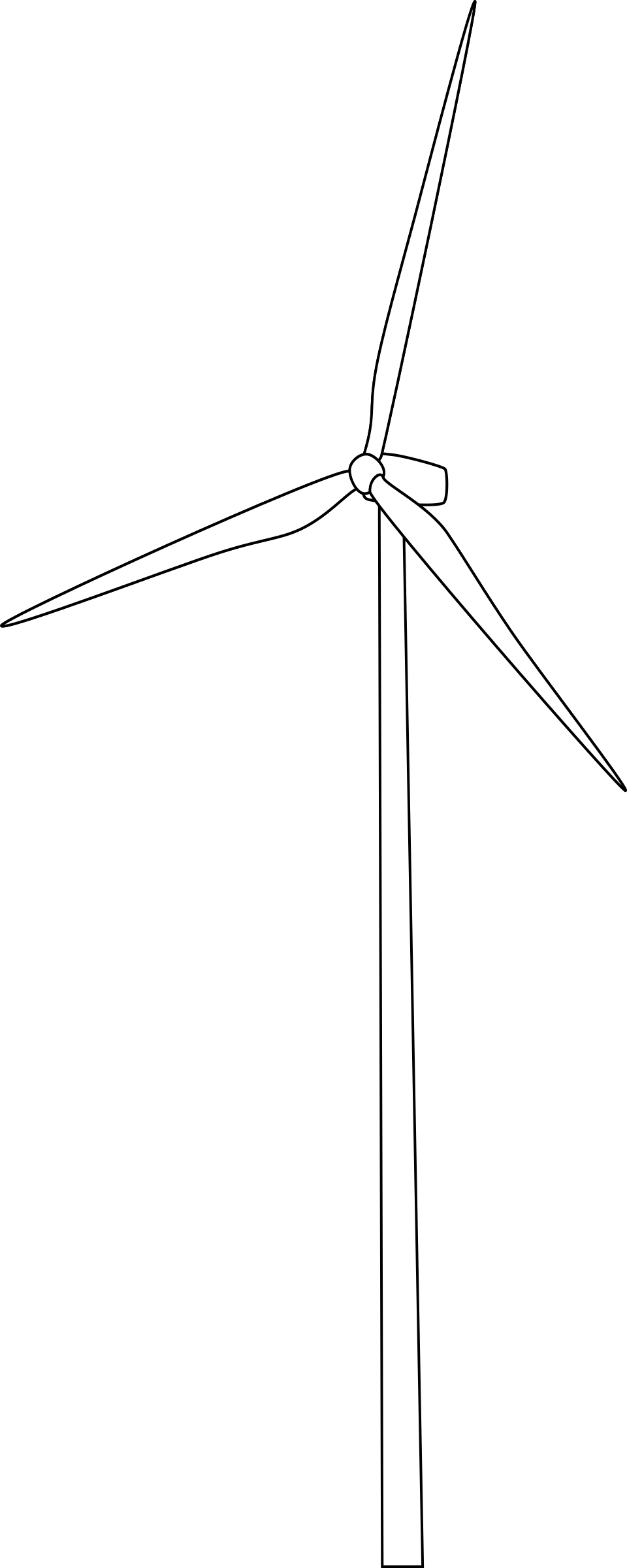 How To Set Use Wind Turbine Clipart (361x900), Png Download