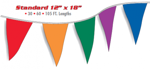 8 Mil - Standard Pennants - 12" - Pennant (500x500), Png Download