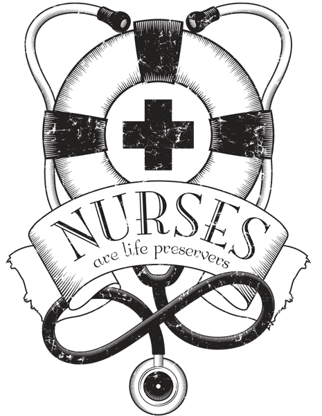 “nurses Are Life Preservers” Design - Design (600x600), Png Download