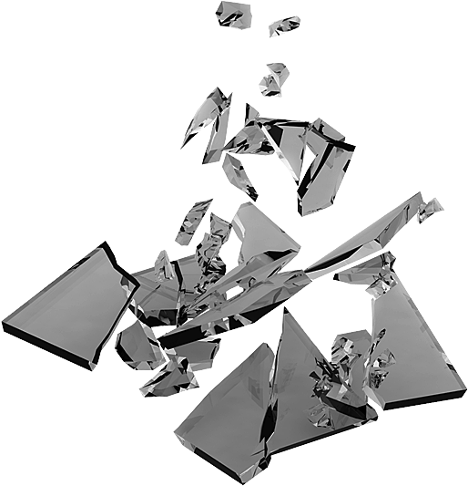 Broken Iphone Glass - Graphic Design (547x573), Png Download