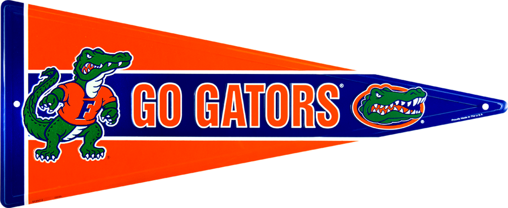 Florida Gators Pennant - Miami Florida Gators State University Pennants (1024x419), Png Download