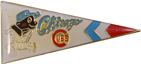 Vintage Chicago Cubs Pennant Pin, Vintage Pin, Peabe, - Wallet (800x800), Png Download