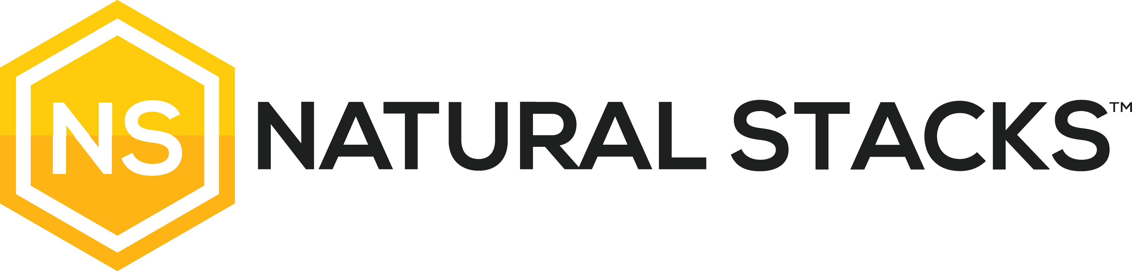 Logo - Natural Stacks Logo (3942x944), Png Download