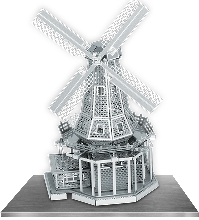 Metal Works - Windmill - Metal Earth Windmill (440x440), Png Download
