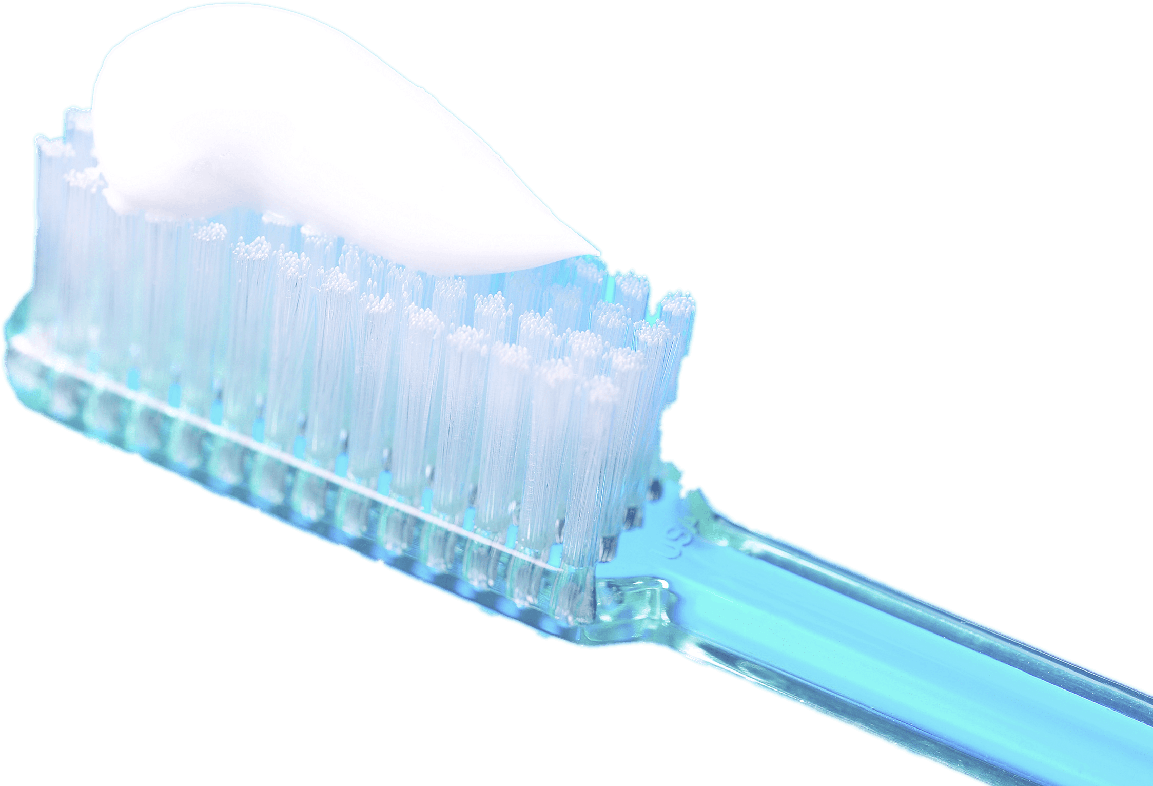 Toothpaste On Brush Png - Toothpaste (2400x1596), Png Download