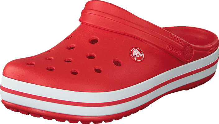 Crocs Men Crocband Flame/white Men-tkjk4 - Shoe (705x400), Png Download