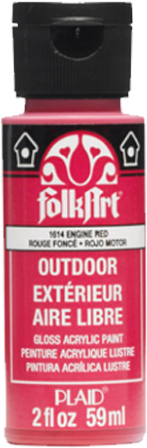 Folkart Outdoor Acrylic Colors - Maple Syrup, 2 Oz. (960x1000), Png Download