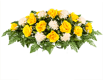 Golden Rose With Cream - Garden Roses (353x353), Png Download