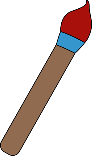 Red Art Paint Brush Clip Art Red Art Paint Brush Image - Brush My Cute Graphics (294x500), Png Download