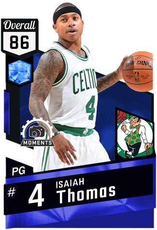 Isaiah Thomas Sapphire Card - Nba 2k18 Gilbert Arenas (325x475), Png Download