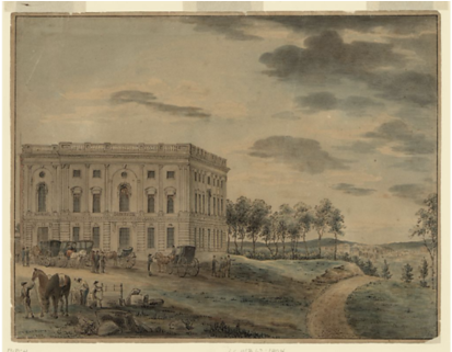 This Famous Watercolor View By William Birch Shows (799x320), Png Download