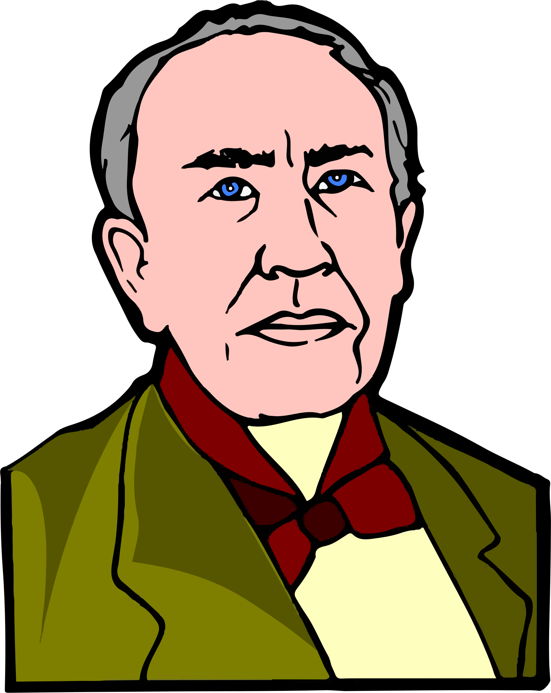 Clipart - Drawing Of Thomas Edison (1833x2303), Png Download