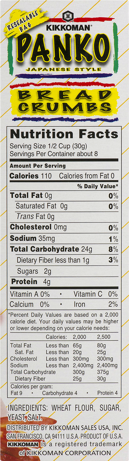 Kikkoman Panko Breadcrumbs, 8 Oz (pack Of 12) (1800x1800), Png Download
