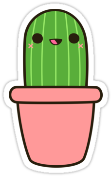 Lots Of Color, Pretty People, Cute Animals, Good Food, - Cute Cactus Png (375x360), Png Download