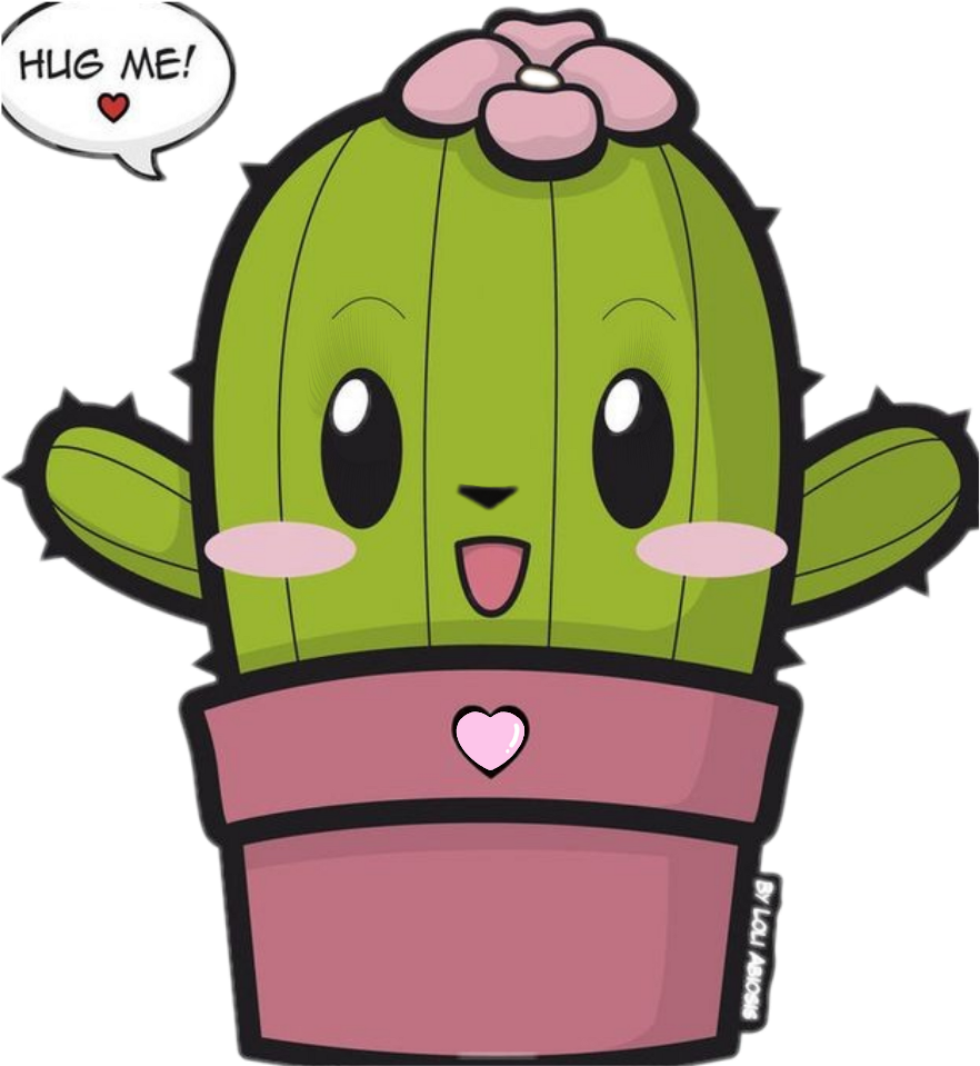 Kawaii Cacto Png (1024x1024), Png Download