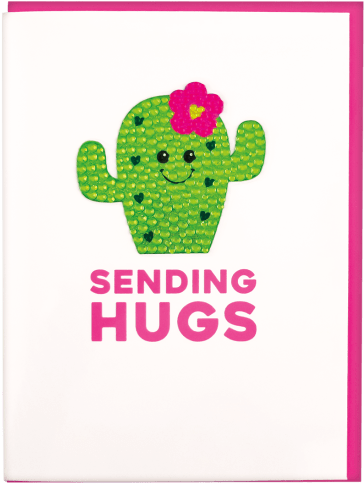 Picture Of Cactus Rhinestone Decal Card - Decal (550x550), Png Download