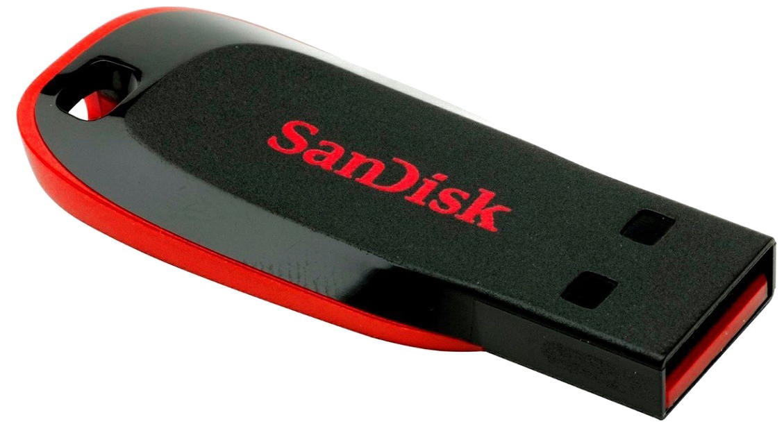 Usb Pen Drive Png Clipart - Sandisk Cruzer Blade 16gb Pen Drive (1143x757), Png Download