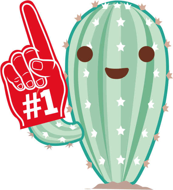 Text Your Friends These Cute Cactus With Tucson Spirit - Illustration (640x640), Png Download