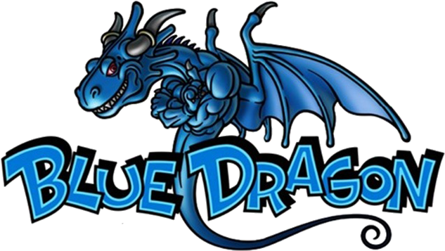 Blue Dragon Logo - Blue Dragon Plus Logo (640x374), Png Download